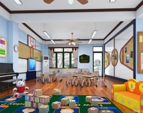 幼儿园室内设计效果图 教室