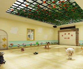 幼兒園大廳裝修效果圖 吊頂裝飾效果圖
