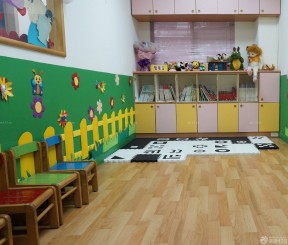 幼兒園室內淺色木地板裝修效果圖片大全