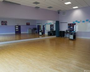幼儿园舞蹈房装修效果图 仿木地板地砖装修效果图片