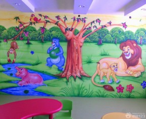 幼儿园手绘墙设计