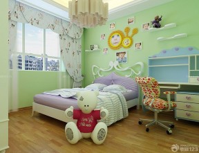 儿童卧室装修效果图欣赏 墙面设计装修效果图片