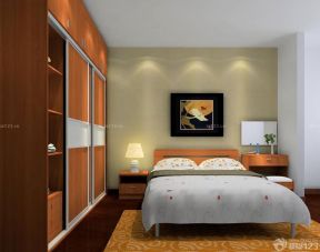 9平米卧室装修效果图 双人床装修效果图片