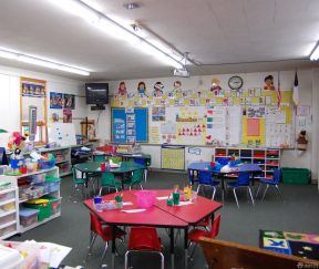 幼儿园背景墙效果图 教室