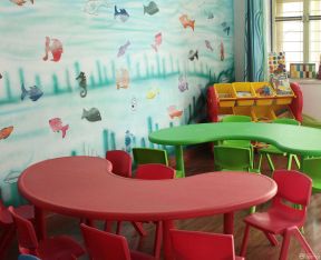 幼兒園背景墻效果圖 教室