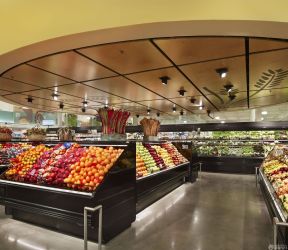 最新大型超市货架摆放效果图图片