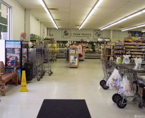超市装修 地板砖效果图