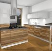 小厨房实木橱柜装修设计效果图