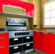 现代小厨房橱柜颜色设计效果图