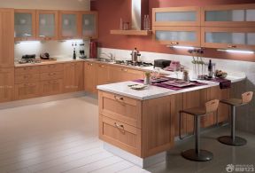 厨房装修设计图 厨房实木橱柜效果图