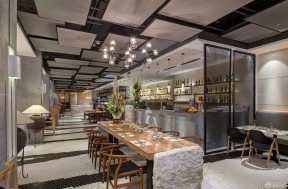 主題店面裝修 簡約吊燈裝修效果圖片