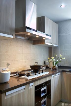 小户型整体厨房 现代家装效果图
