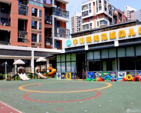 小型幼兒園戶(hù)外裝修效果圖片欣賞