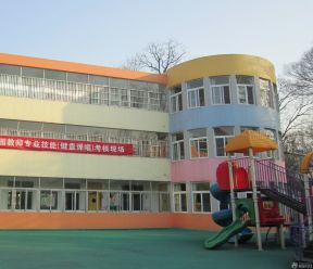 國立幼兒園戶外裝修效果圖片2023