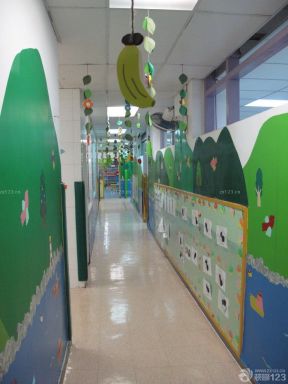 特色幼兒園裝修效果圖 過道吊頂裝修效果圖