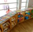 现代幼儿园室内置物架设计效果图片