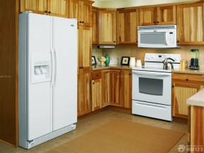 小厨房橱柜效果图 原木橱柜装修效果图片
