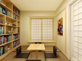 小书房榻榻米效果图 日式风格