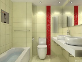 小厕所装修效果图 米白色瓷砖