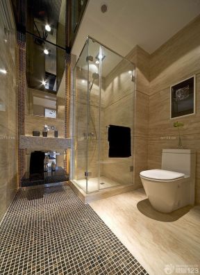 欧式风格小厕所整体淋浴房装修效果图