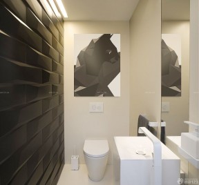 小厕所装修效果图 后现代风格装修效果图