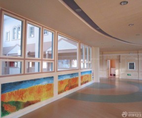 郑州幼儿园装修 幼儿园走廊效果图