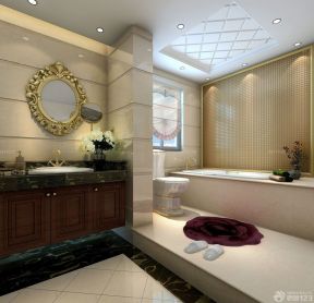 厕所窗帘效果图 新古典主义风格家装