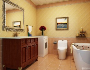 厕所装修效果图大全 欧美古典装修