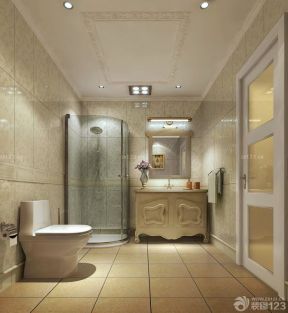 卫生间装修设计效果图 浴室玻璃门图片