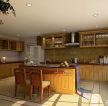 美式家装风格长方形厨房装修效果图