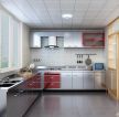 现代别墅封闭式厨房装修效果图片