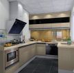 现代室内u型厨房装修效果图