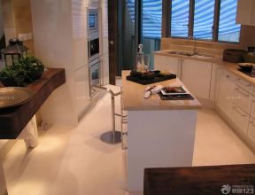 长方形厨房装修效果图 现代欧式风格设计