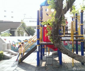 國立幼兒園室外滑梯設計效果圖片大全