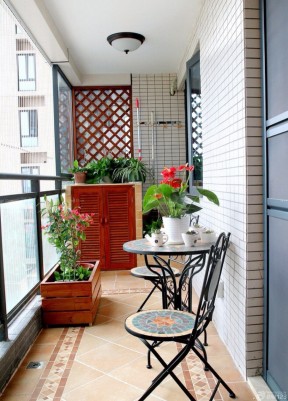 阳台花架 家庭装修简约风格