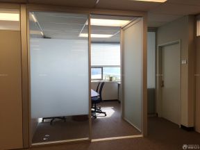 办公室玻璃隔断 磨砂玻璃门