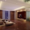 新古典风格客厅纯色窗帘装修效果图片