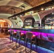 古典欧式风格紫色酒吧吧台效果图欣赏