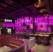 经典创意紫色酒吧吧台设计效果图