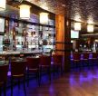 精致紫色酒吧吧台酒架装修效果图片