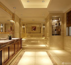 酒店厕所装修效果图 欧式古典装修效果图