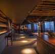中式古典酒吧木质吧台装修效果图片
