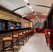 中式古典酒吧吧台设计装修效果图