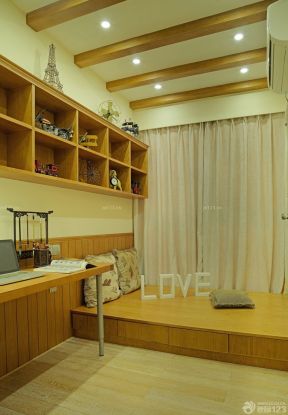 80平米三室一廳裝修 吊頂設計裝修效果圖片