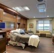 医院病房木质墙面装修设计效果图片 