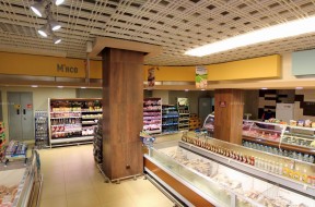 小型超市装修 集成吊顶装修效果图