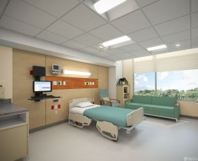 大型医院病房背景墙设计图片 