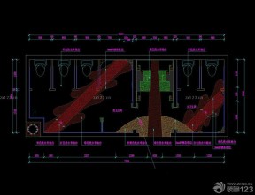 ktv公共厕所cad平面图