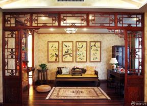 130平米三室一廳裝修效果圖 中式風格裝修