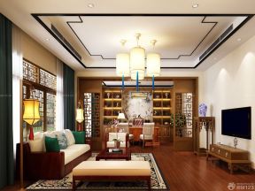 130平米三室一廳裝修效果圖 中式室內(nèi)設(shè)計(jì)